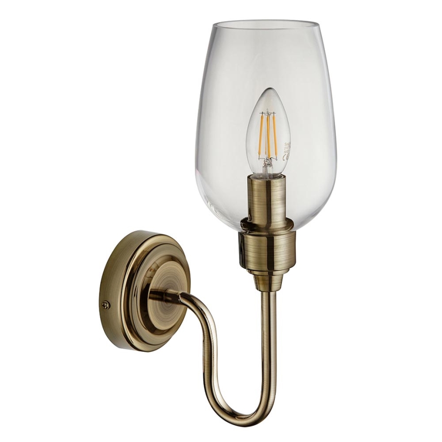 Endon 107792 - Wall light STOURTON 1xE14/6W/230V brass