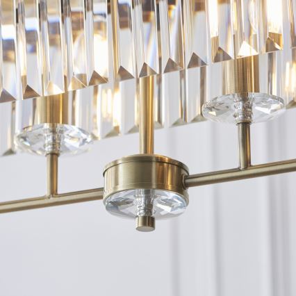 Endon 110539 - CHESTERFIELD Chain-Hung Chandelier 4xE14/6W/230V Brass