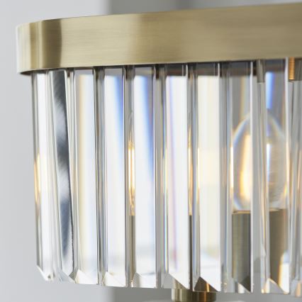 Endon 110539 - CHESTERFIELD Chain-Hung Chandelier 4xE14/6W/230V Brass