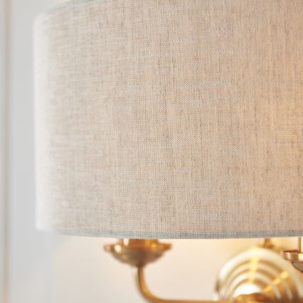 Endon 110726 - Wall light HIGHCLERE 2xE14/40W/230V beige/brass