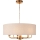 Endon 110727 - Chain-hung chandelier HIGHCLERE 8xE14/6W/230V beige/brass dia. 70 cm