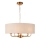 Endon 110727 - HIGHCLERE 8-Light Chain-Hung Chandelier 8x E14/40W/230V, Beige/Brass, Ø70 cm