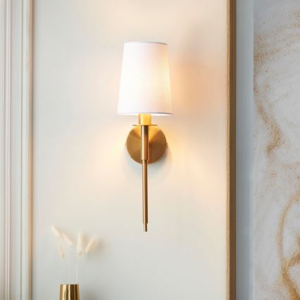 Endon 110738 - Wall lamp 1xE14/6W/230V white/gold