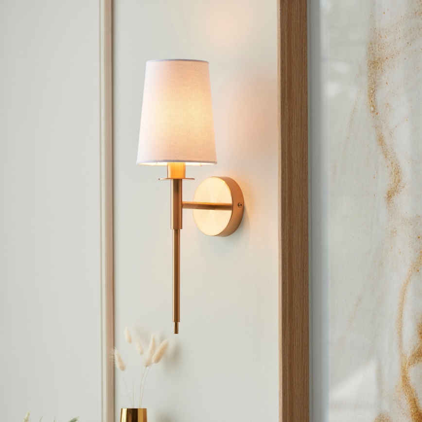 Endon 110738 - Wall lamp 1xE14/6W/230V white/gold