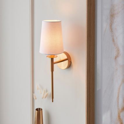 Endon 110738 - Wall lamp 1xE14/6W/230V white/gold