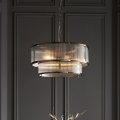 Endon 110944 - RIDGETON Chain-Hung Chandelier 5x E14/6W/230V Brass