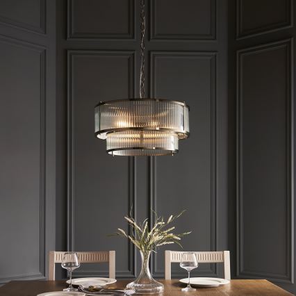 Endon 110944 - RIDGETON Chain-Hung Chandelier 5x E14/6W/230V Brass