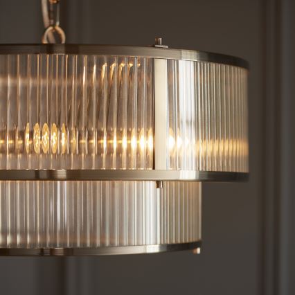 Endon 110944 - RIDGETON Chain-Hung Chandelier 5x E14/6W/230V Brass