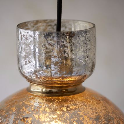 Endon 111336 - Cable-hung pendant light 1xE27/10W/230V gold/smoked black