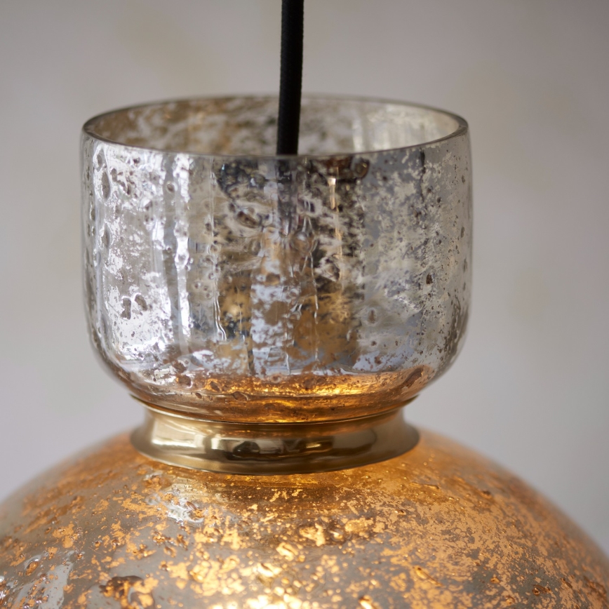 Endon 111336 - Cable-hung pendant light 1xE27/10W/230V gold/smoked black