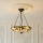 Endon 111869 - Chain chandelier Tiffany ASHTON 3xE27/10W/230V Ø 45 cm