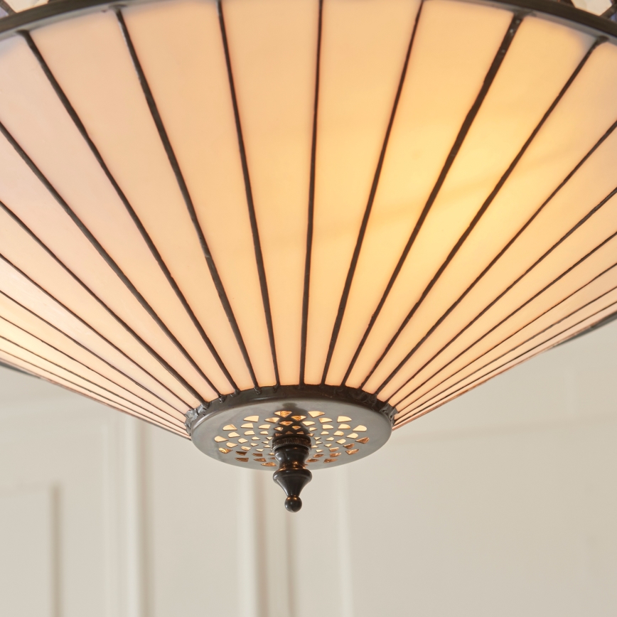 Endon 111870 - Tiffany FARGO Chain-hung Chandelier 3xE27/10W/230V Ø 41.5 cm