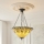 Endon 111881 - Chain-hung Tiffany chandelier JAMELIA, 3 x E27/10W/230V, Ø 50 cm