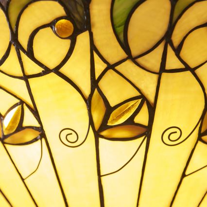 Endon 111881 - Chain-hung Tiffany chandelier JAMELIA, 3 x E27/10W/230V, Ø 50 cm