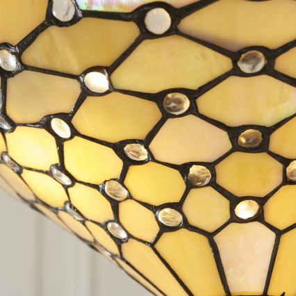 Endon 111884 - Chain-hung chandelier Tiffany PEARL 3xE27/10W/230V Ø 37 cm