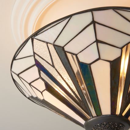 Endon 111895 - Surface-mounted Tiffany ASTORIA chandelier 3xE27/10W/230V Ø 48 cm