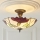 Endon 111896 - Surface-mounted Tiffany chandelier BOTANICA 3xE27/10W/230V Ø 45 cm