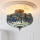 Endon 111897 - Flush-mount Tiffany DRAGONFLY chandelier 3xE27/10W/230V Ø 41 cm