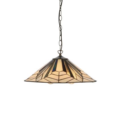 Endon 111922 - Chain-suspended Tiffany chandelier ASTORIA 3xE27/10W/230V Ø 48 cm