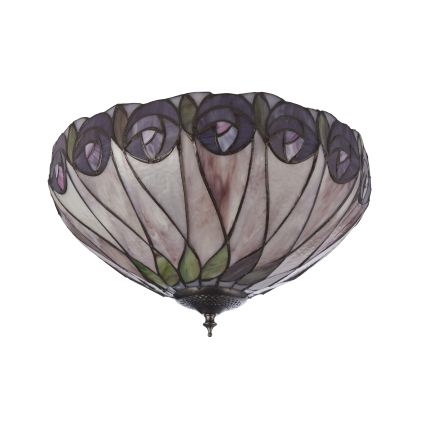 Endon 112188 - Tiffany HUTCHINSON Ceiling light 2xE27/60W/230V, Ø 40 cm