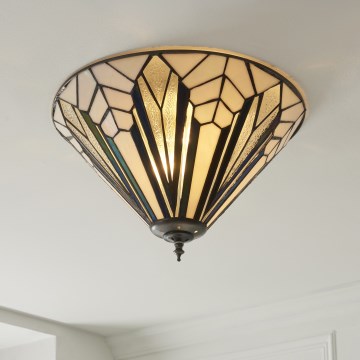 Endon 112191 - Tiffany ASTORIA ceiling light 2xE27/60W/230V Ø 40 cm