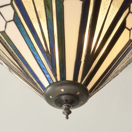 Endon 112191 - Tiffany ASTORIA ceiling light 2xE27/60W/230V Ø 40 cm