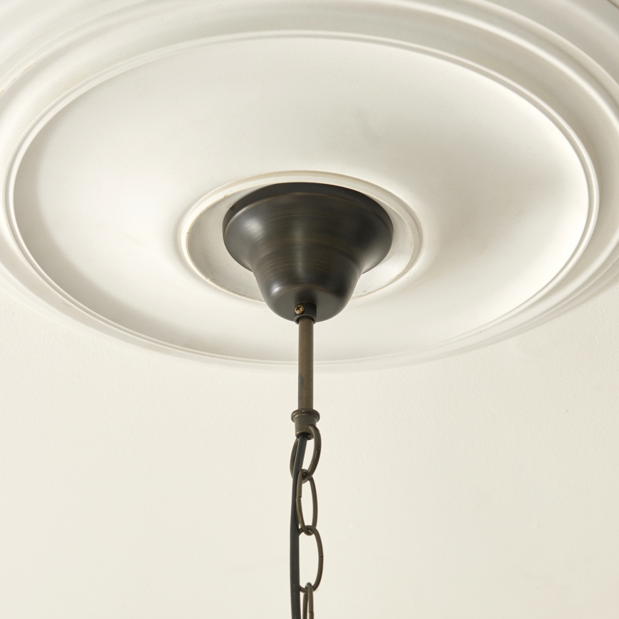 Endon 112246 - Chain-hung Tiffany BOTANICA chandelier 1xE27/60W/230V, diameter 45 cm