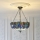 Endon 112250 - Tiffany DRAGONFLY chain-hung chandelier, 3xE27/60W/230V, Ø 50 cm