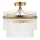 Endon 112575 - Surface-mounted chandelier MARIETTA 3xE14/7W/230V brass/clear