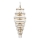 Endon 112793 - Chandelier on a chain MARIETTA GRAND 21xE14/6W/230V brass/clear