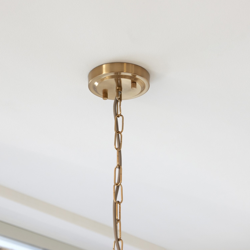 Endon 112859 - HARLOW chain-hung chandelier 1xE27/10W/230V brass