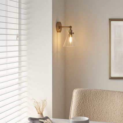 Endon 112861 - HARLOW wall-mounted spotlight 1x E14/7W/230V, gold finish