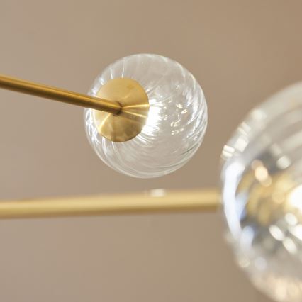 Endon 114039 - Rod-mounted chandelier 6xG9/3.2W/230V gold