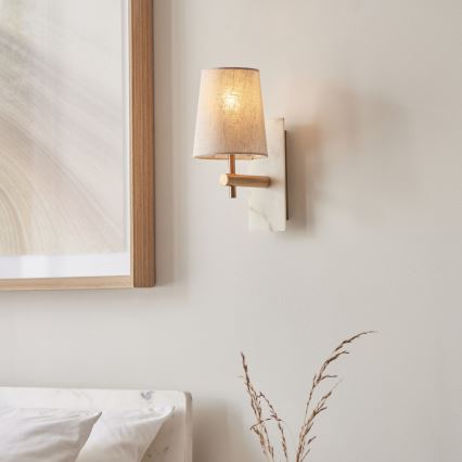 Endon 114200 - Wall lamp 1xE14/7W/230V beige/gold