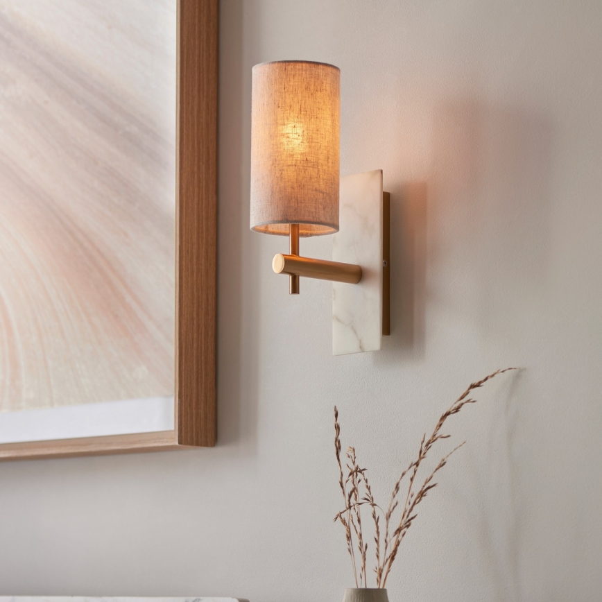 Endon 114201 - Wall lamp 1xE14/7W/230V beige/gold