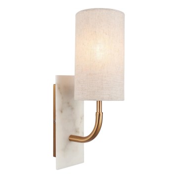 Endon 114203 - Beige/Gold Wall Light 1xE14/7W/230V