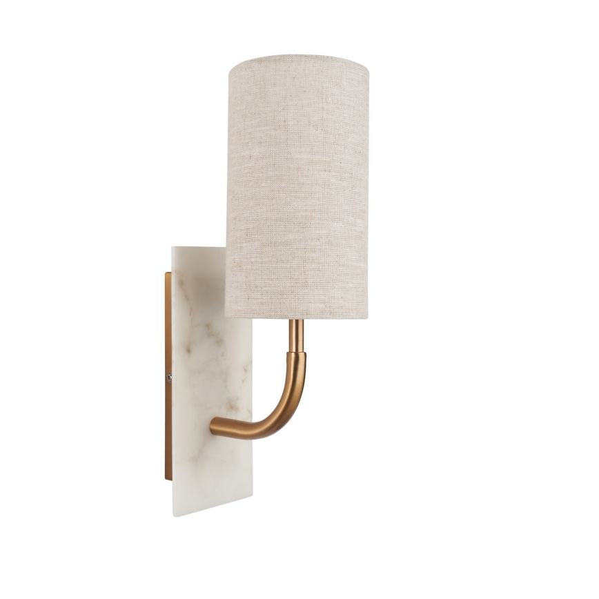 Endon 114203 - Beige/Gold Wall Light 1xE14/7W/230V