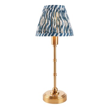 Endon 114796 - LED Dimmable rechargeable table lamp BURLEY LED/1,5W/5V brass/blue