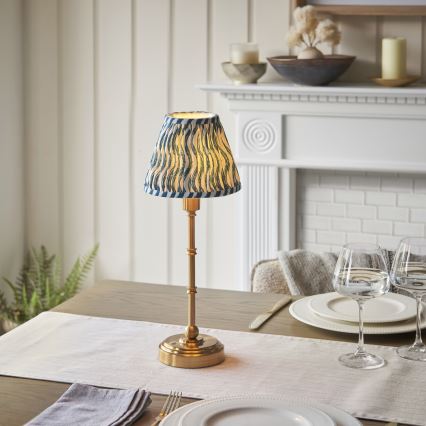 Endon 114796 - LED Dimmable rechargeable table lamp BURLEY LED/1,5W/5V brass/blue