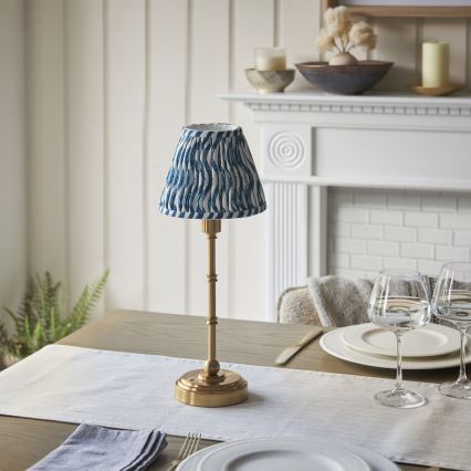 Endon 114796 - LED Dimmable rechargeable table lamp BURLEY LED/1,5W/5V brass/blue
