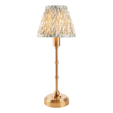 Endon 114800 - LED Dimmable rechargeable table lamp BURLEY LED/1,5W/5V brass/green