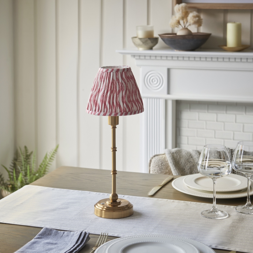 Endon 114804 - LED Dimmable rechargeable table lamp BURLEY LED/1,5W/5V brass/pink
