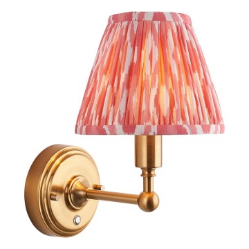 Endon 114817 - LED Dimmable rechargeable wall lamp BURLEY LED/1,5W/5V brass/pink