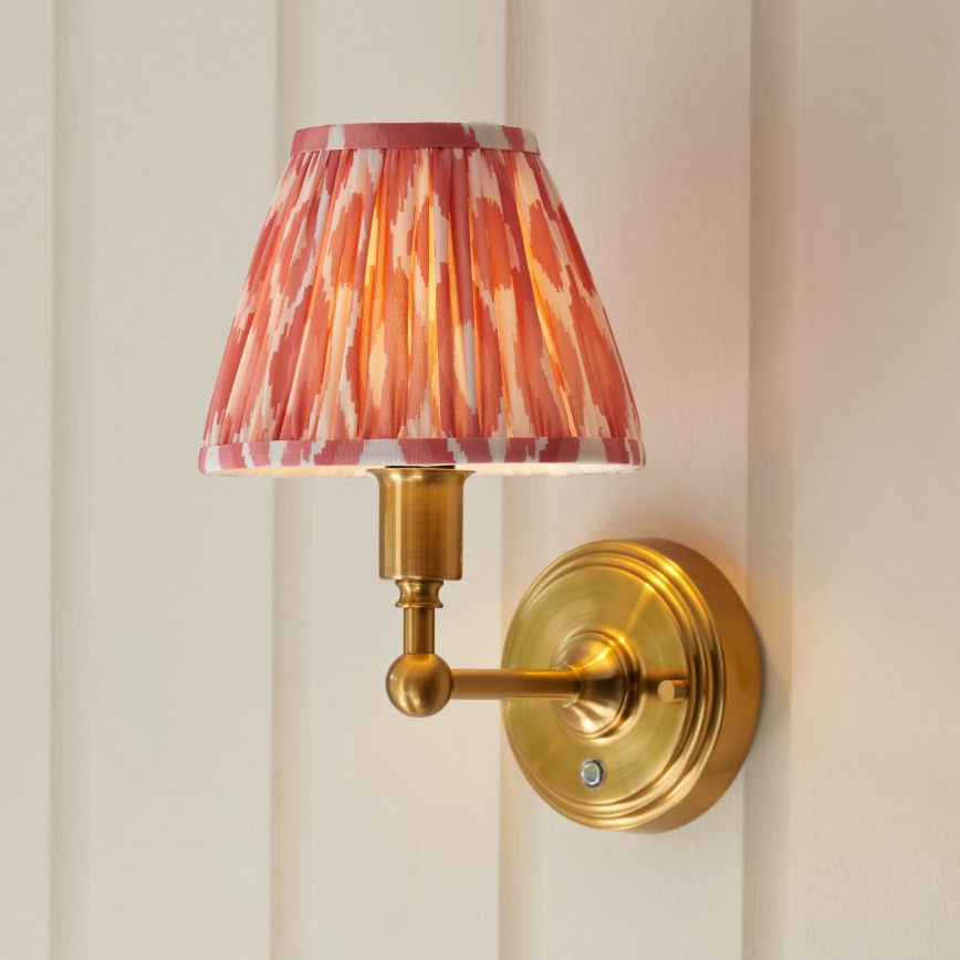 Endon 114817 - LED Dimmable rechargeable wall lamp BURLEY LED/1,5W/5V brass/pink