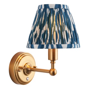 Endon 114827 - LED Dimmable rechargeable wall lamp BURLEY LED/1,5W/5V brass/blue