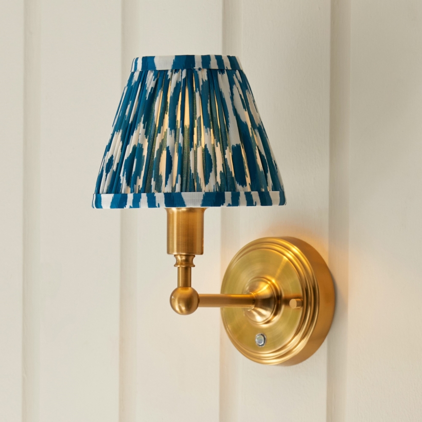 Endon 114827 - LED Dimmable rechargeable wall lamp BURLEY LED/1,5W/5V brass/blue