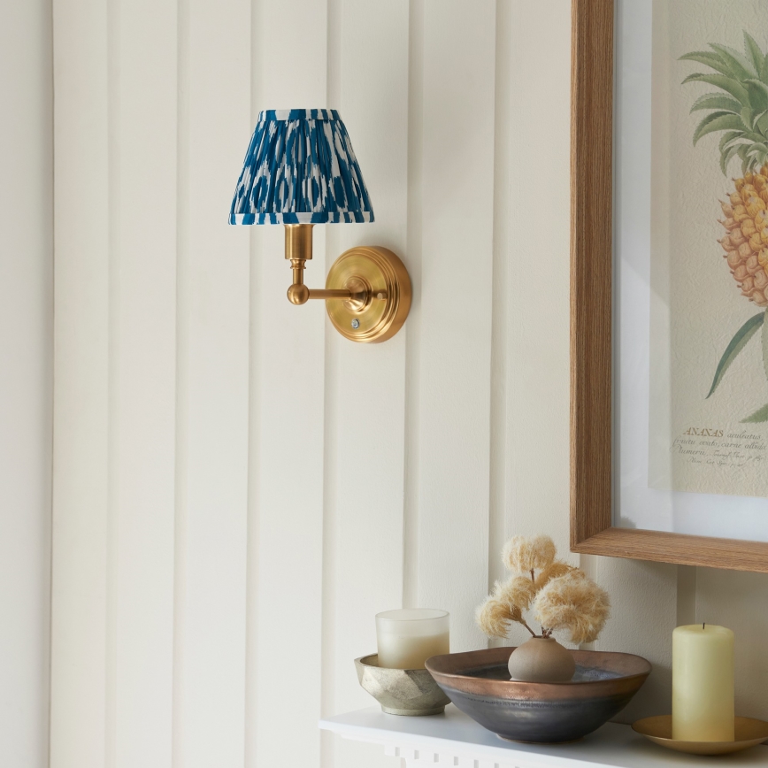 Endon 114827 - LED Dimmable rechargeable wall lamp BURLEY LED/1,5W/5V brass/blue
