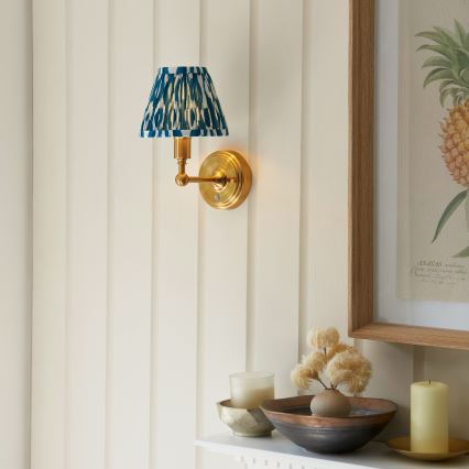 Endon 114827 - LED Dimmable rechargeable wall lamp BURLEY LED/1,5W/5V brass/blue