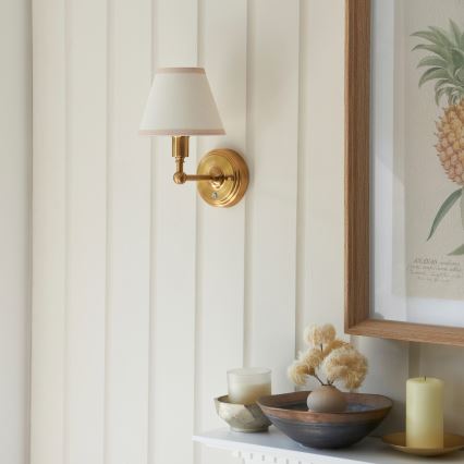 Endon 114830 - LED Dimmable rechargeable wall lamp BURLEY LED/1,5W/5V brass/creamy