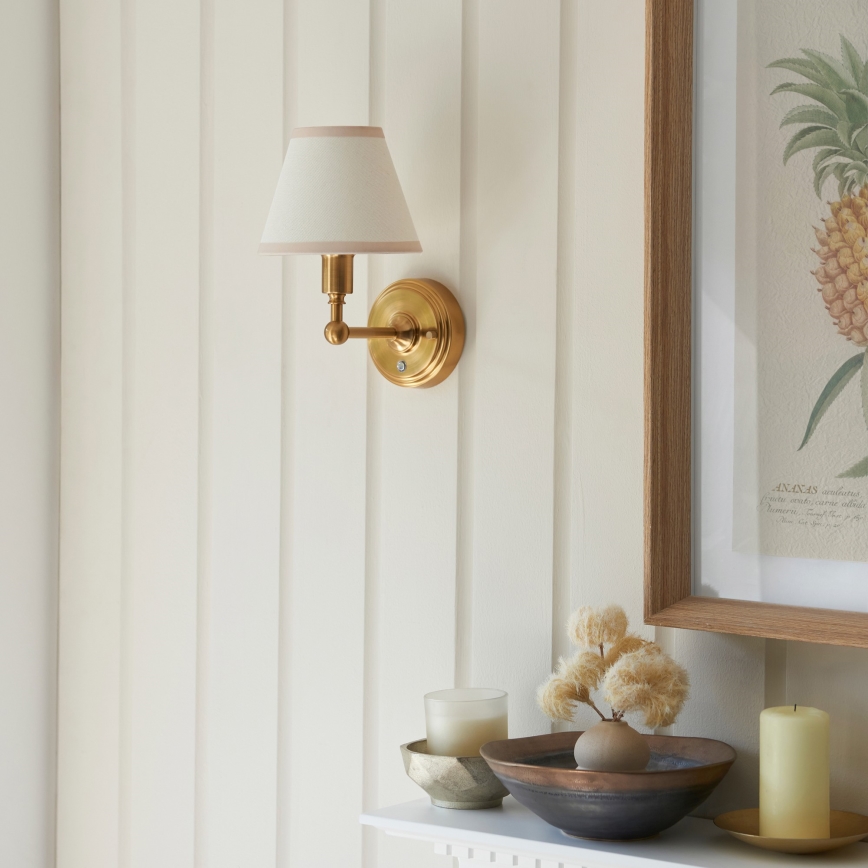 Endon 114830 - LED Dimmable rechargeable wall lamp BURLEY LED/1,5W/5V brass/creamy